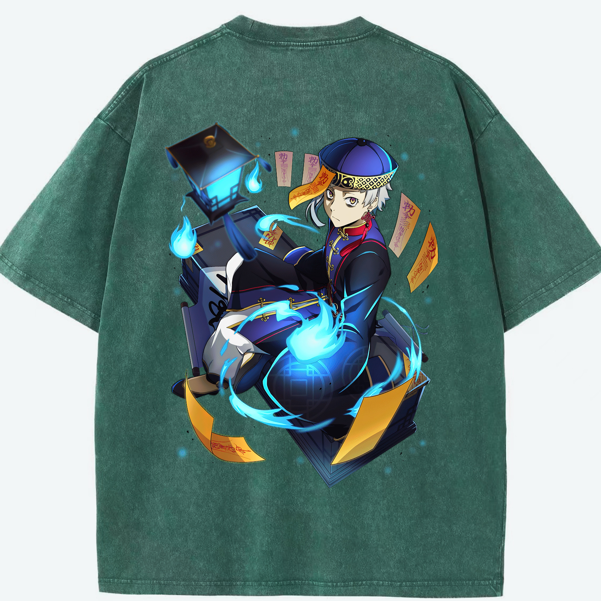 （画像用） 文豪ストレイドッグス Bungo Stray Dogs 綿100% ヴィンテージ風 半袖Tシャツ（背面プリント）